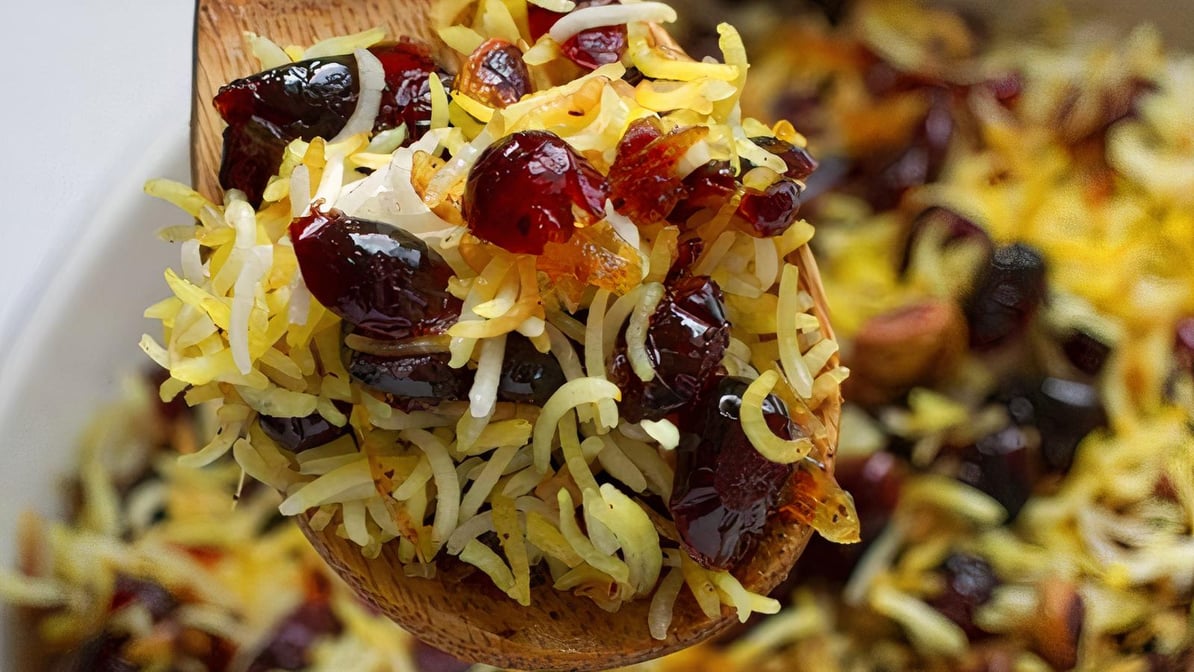 Adas Polo + Braised Lamb Shank