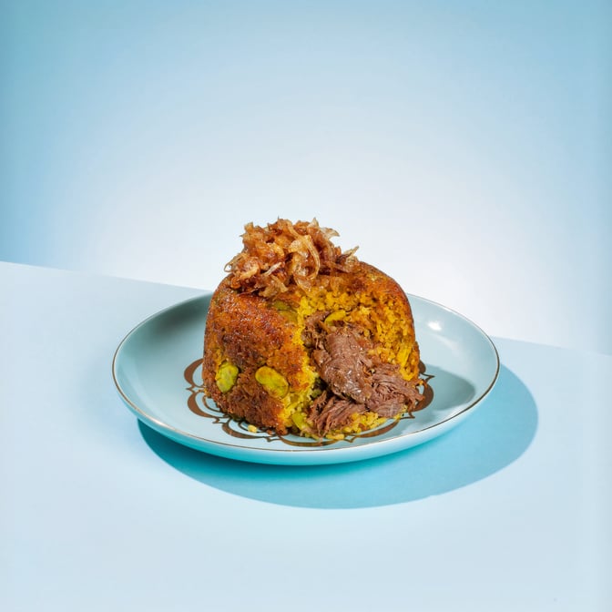 Baghali Polo Tahchin