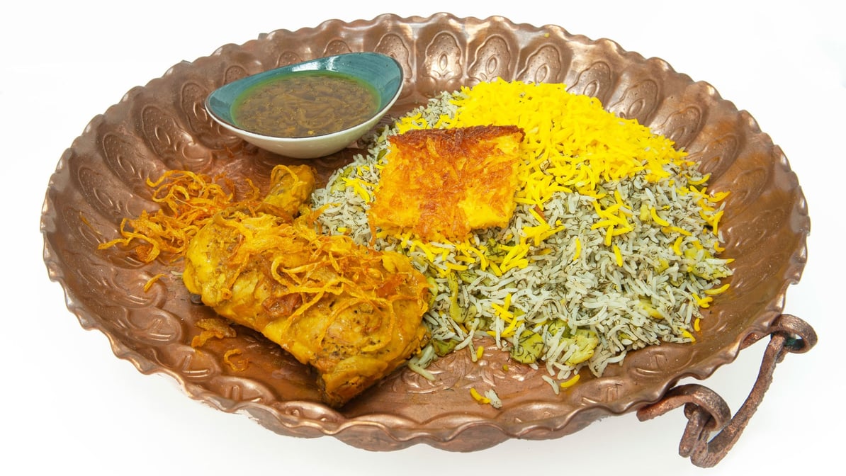 Baghali Polo with Chicken