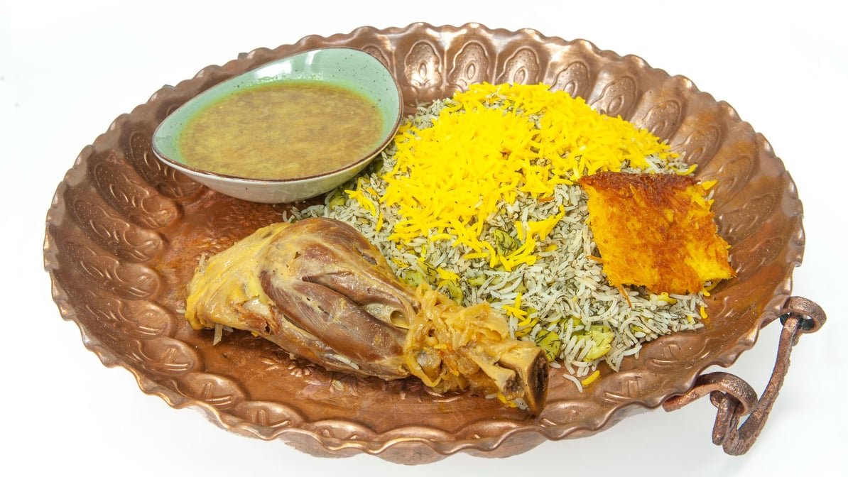 Baghali Polo with Lamb Shank