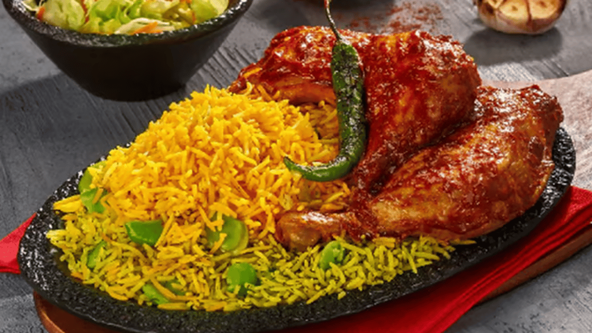 Baked Chicken Leg(2 Pcs) with Fava Bean Rice Combo/ باقالی پلو با مرغ (ران)