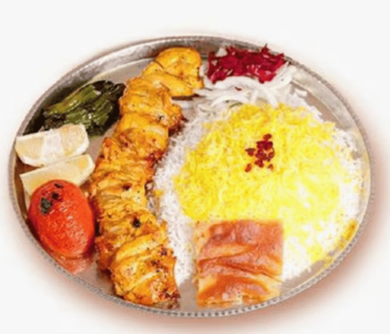 چلو جوجه‌کباب سینه