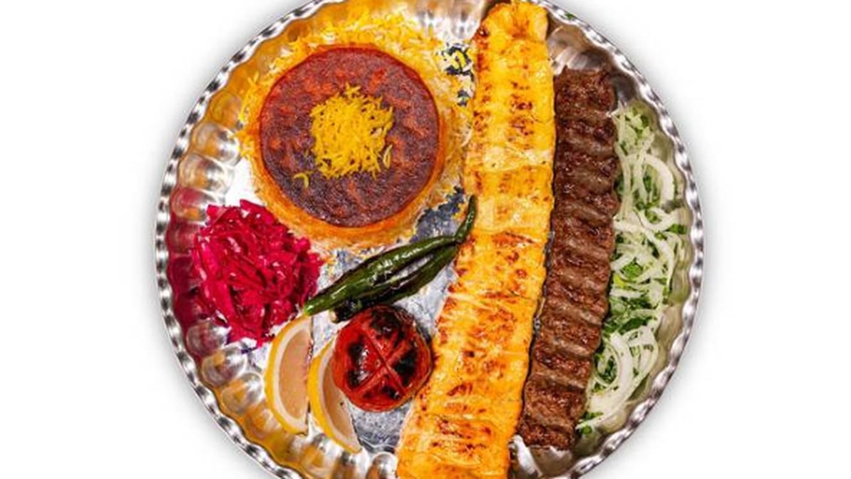 Breast  Vaziri Kebab with Yogurt & Drink