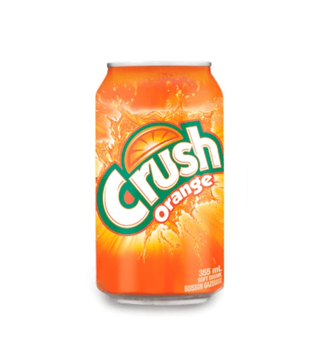 Crush orange can