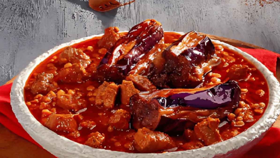 Eggplant & Split Pea Stew (Stew Only) / خورشت قیمه بادمجان