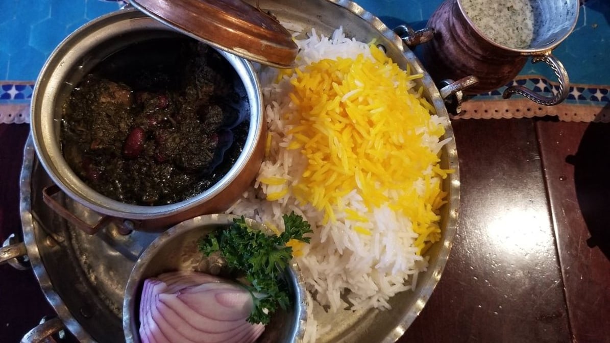 Ghormeh Sabzi / Herb Kidney Bean & Beef Stew