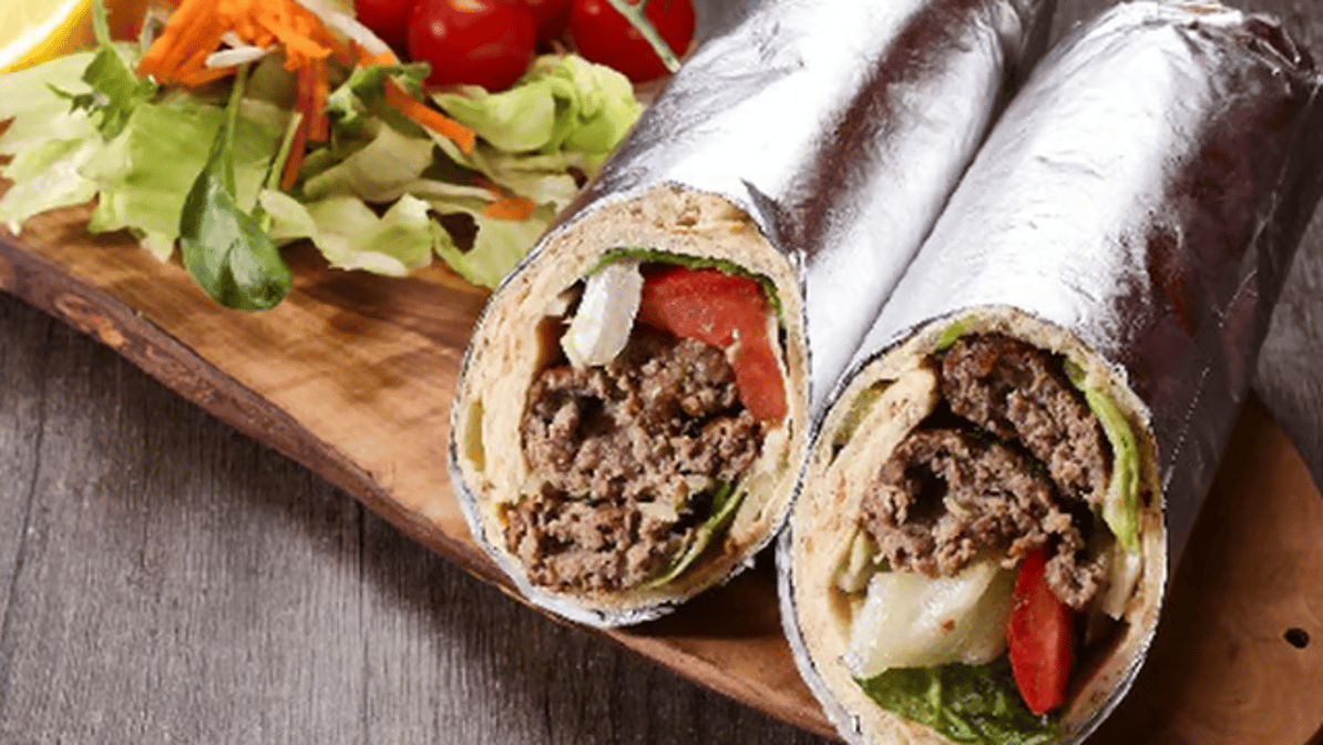 Ground Beef Wrap  Combo/ رپ کوبیده