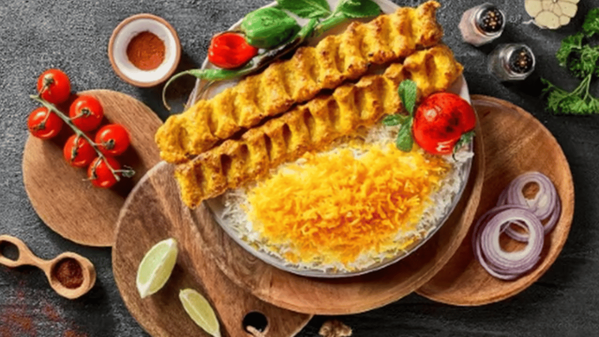 Ground Chicken Kebab Combo(2 Pcs) / کوبیده جوجه