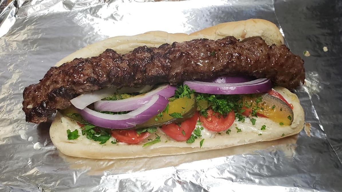 ساندویچ کباب کوبیده