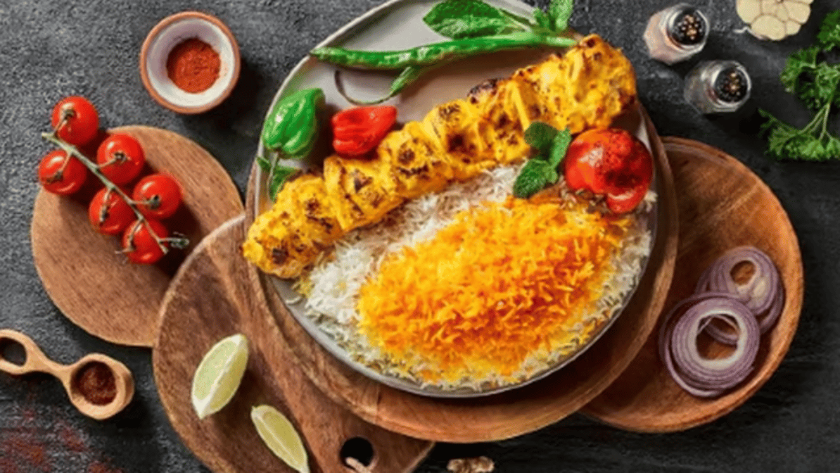 Marinated Chicken Leg Kebab Combo/ جوجه کباب (ران)