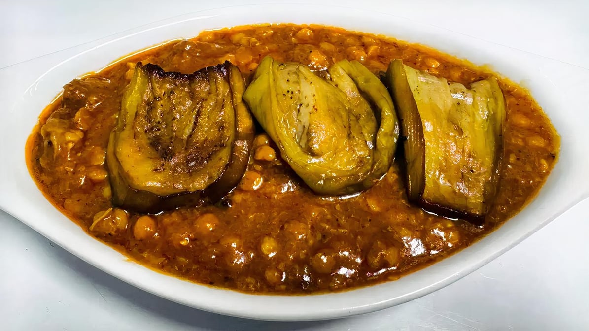 One Serving Ghemeh Bademjon