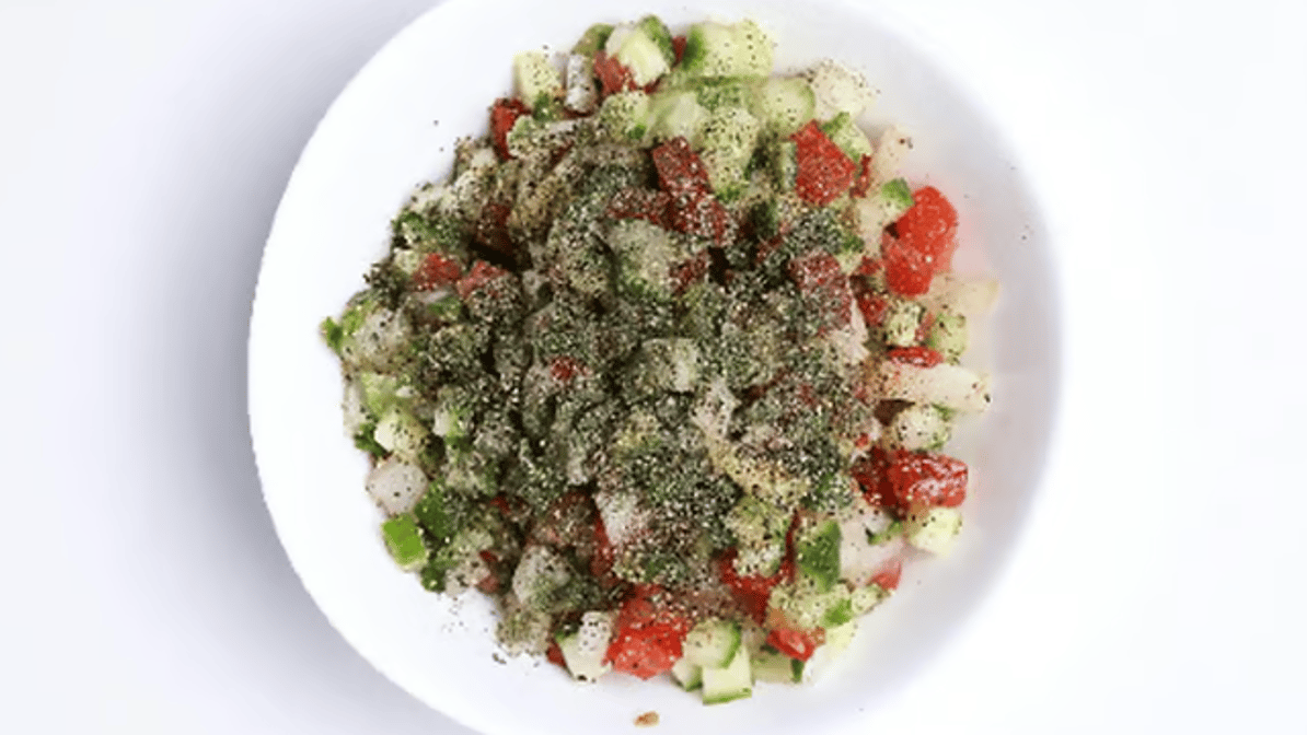 Persian Cucumber Tomato Salad / سالاد شیرازی
