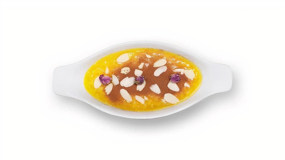 Persian Rice Pudding (shol e zard)