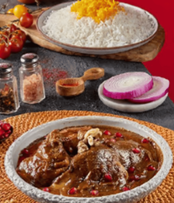 Pomegranate & Walnut Stew Combo / خورشت فسنجان