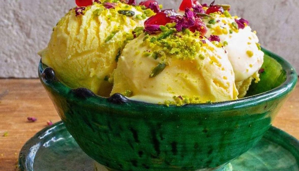 Saffron Ice Cream 🍨 بستنی سنتی