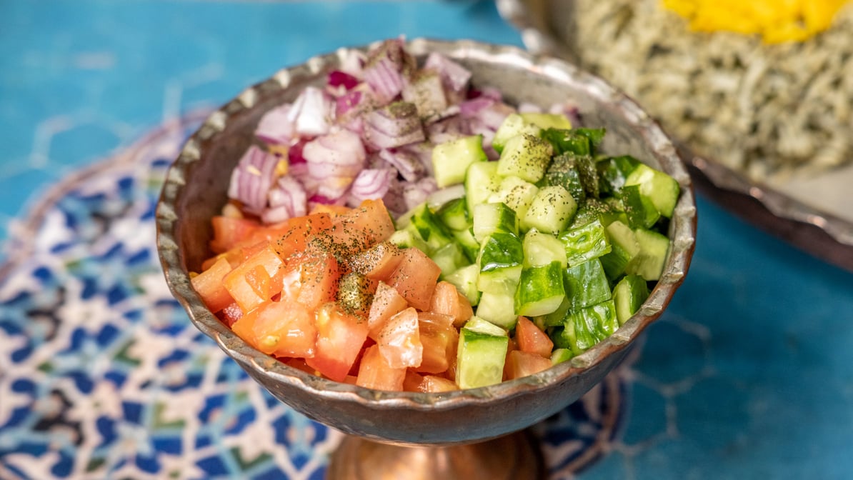 Shirazi Salad / Crispy Cucumber, Diced Tomato & Onion
