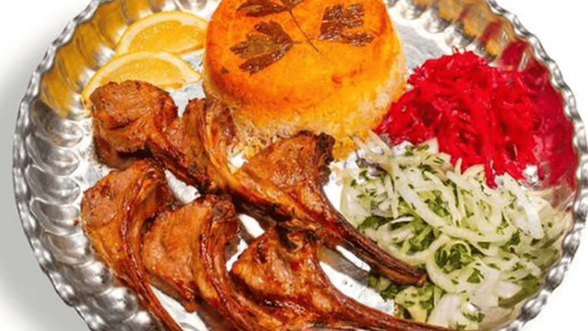 Shishlik with Yogurt & Drink