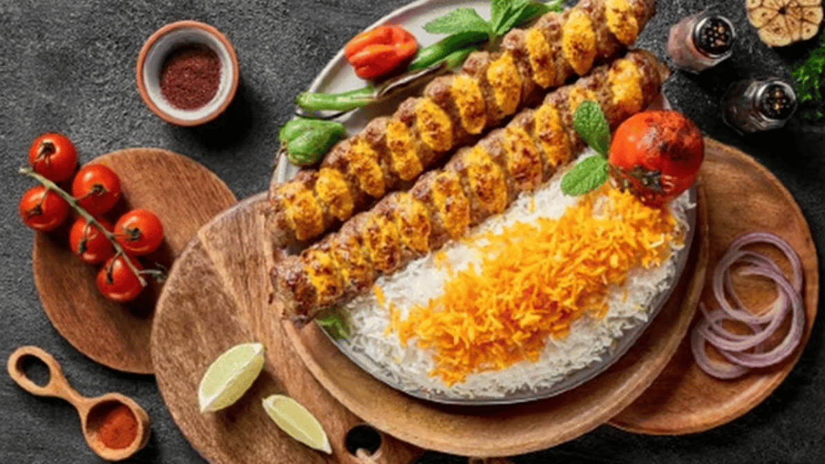 Special Shamshiri Ground Chicken & Beef Kebab(2 Pcs) (No Drink, No Salad) / کباب کوبیده مخصوص شمشیری
