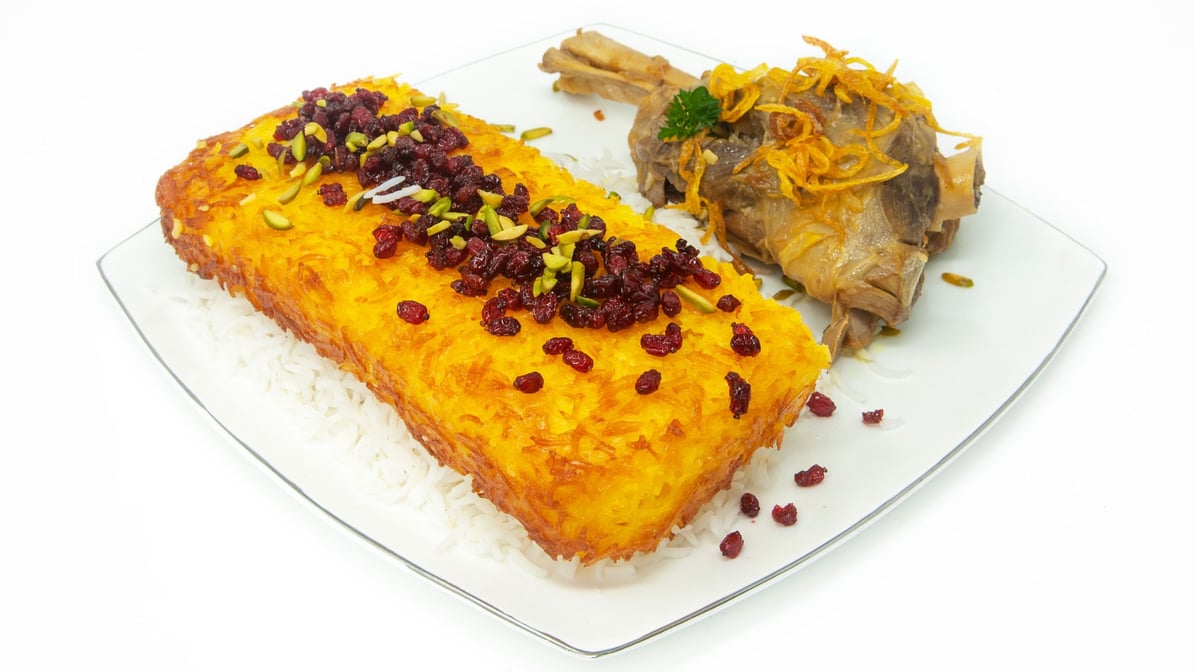 Tahchin whit Lamb Shank