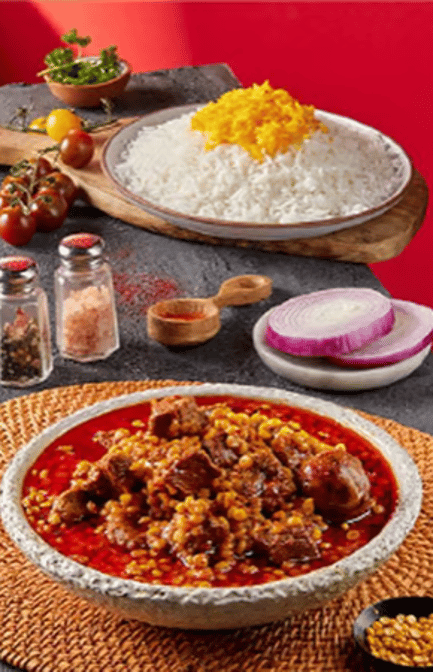 Yellow Split Pea Stew Combo/ خورشت قیمه