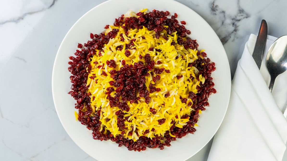 Zereshk Polo (Dark Meat)